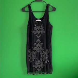 Vintage 2000s Abercrombie & Fitch Embroidered Dress